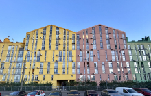 Stadtviertel Comfort Town in Kyjiw: Vor dem russischen Invasionskrieg boomte der Wohnungsbau in der ukrainischen Hauptstadt, dann folgte ein starker Einbruch. Inzwischen ist die Branche dabei, sich zu erholen und bietet große Chancen auch für deutsche Unternehmen. Foto: Andreas Metz 