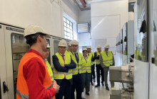 Besichtigung der Verteilerstation von E.ON Polska. Foto: OA