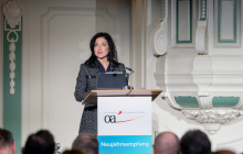 Bundeswirtschaftsministerin Reiche stellte in ihrer Rede die enge Verflechtung von Wirtschafts- und Geopolitik in den Mittelpunkt. Foto: Christian Kruppa