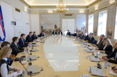 OA-Delegation im Gespräch mit Premierminister Andrej Plenkovic. Foto: Government of the Republic of Croatia (Vlada RH)