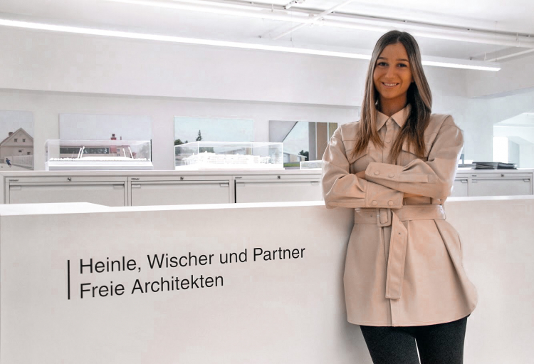 Tamara Grujic absolvierte ihr Praktikum bei Heinle, Wischer und Partner. Foto: Heinle, Wischer und Partner