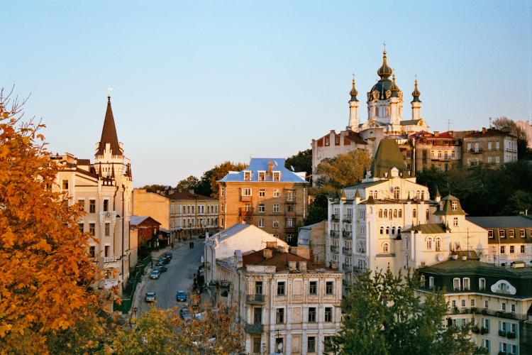 Die Andreaskirche – eines der Wahrzeichen von Kiew. Foto: Andreas Metz