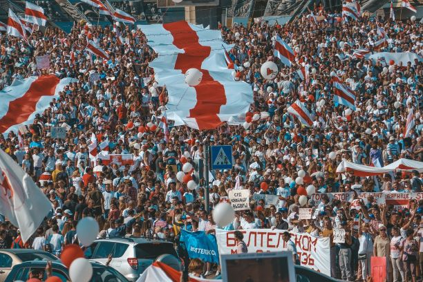 In Minsk halten die Proteste gegen Präsident Lukaschenko seit Wochen an. Foto A.Matskevich/Pixabaa
