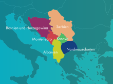 Karte der Länder des Westlichen Balkans. Grafik: OA