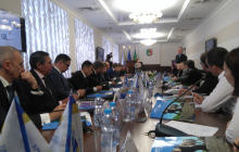 Besuch der Delegation beim Bürgermeister von Kryvyi Rih. Foto: DUF 