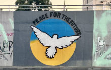 Wunsch nach Frieden in der Ukraine. Foto: A. Metz