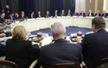 Eine OAOEV-Delegation traf Präsident Putin in Sotschi Foto: Kremlin.ru