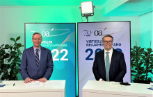 OA-Geschäftsführer Michael Harms im Gespräch mit dem Staatsminister des Auswärtigen Amtes Dr. Tobias Lindner