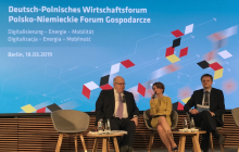 Diskussionsrunde im Rahmen des Deutsch-Polnischen Wirtschaftsforums mit den beiden Ministern.