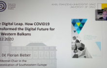 Prof. Florian Bieber, Universität Graz, analysiert zur Studie, Foto: OA