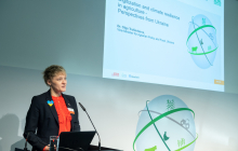 Die ukrainische Vize-Agrarministerin Olga Trofimtseva begrüßte die Diskussion über Klima- und Dürrefolgen. Foto. P. Himsel