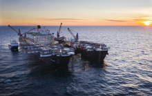 Im Visier der USA: Verlegeschiff im Einsatz. Foto: Nord Stream 2 / Axel Schmidt