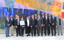 Minister Dauti bei seinem Besuch in Berlin. Foto: DIHK/Yasmin Yüksel