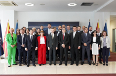 Treffen der Ost-Ausschuss-Delegation mit Außenminister Timcho Mucunski. Foto: Foreign Ministry