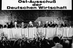 13. Juni 1989: Michail Gorbatschow beim Ost-Ausschuß der Deutschen Wirtschaft; Foto: Olligschläger
