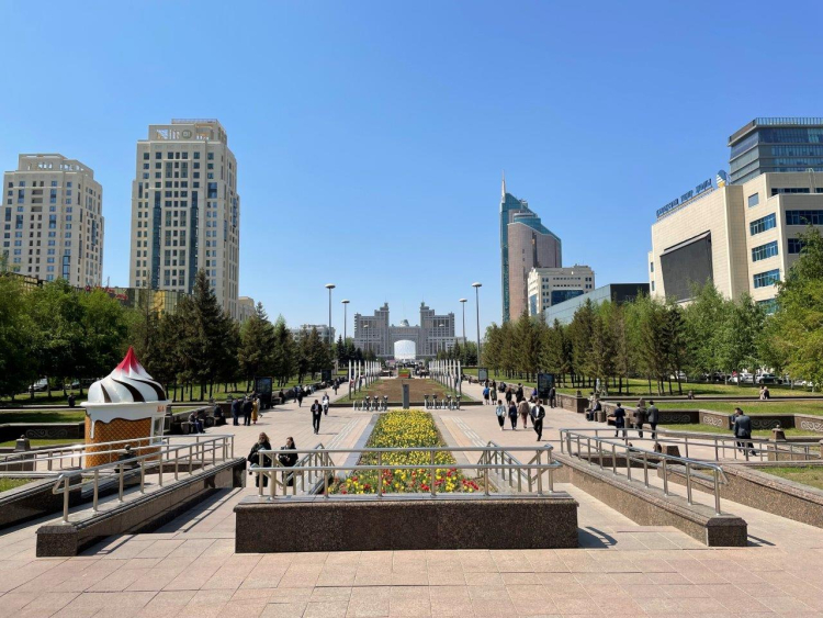 Kasachstans Hauptstadt Astana symbolisiert das neue Selbstbewusstsein des Landes, Foto: C. Himmighoffen